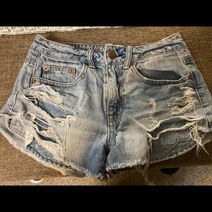 🏁SOLD🏁 AE Highwaisted Denim Shorts